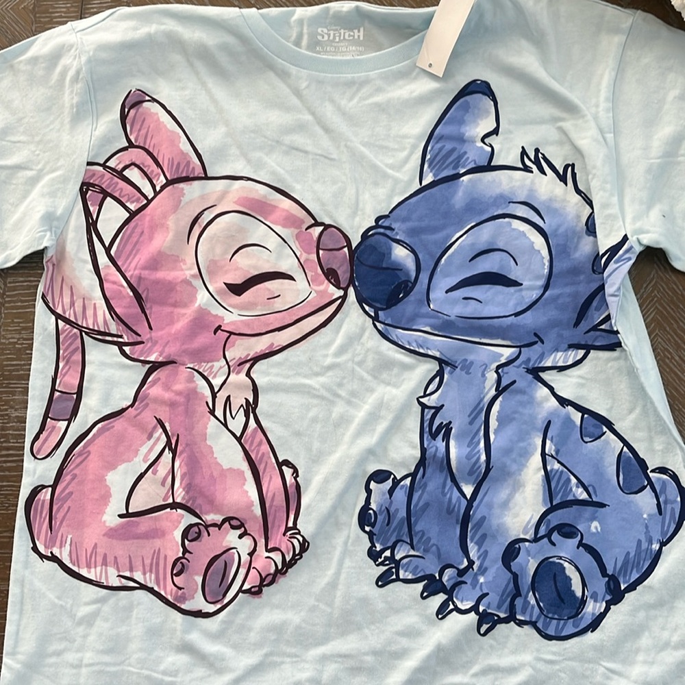Stitch and angel tshirt NWT
